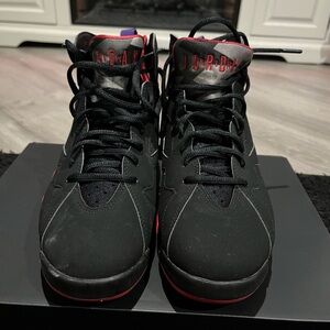 Nike Air Jordan 7 Retro "Raptor" sneakers in a black nubuck